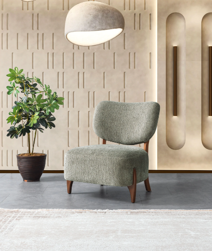 Picture of Green, sleek, 85x80x72, Vanessa Armchair