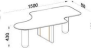 Picture of Manchester Curved Coffee Table 