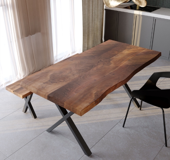 Picture of Real Wood Walnut Dining & Meeting Table