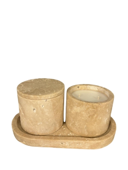 Picture of Marble Candle Holder Set