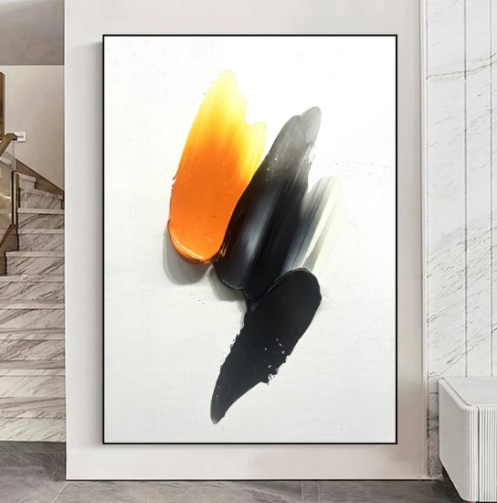 Picture of Abstract Orange Wall Portrait